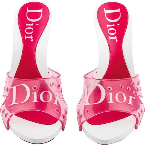 dior jelly mules|Christian Dior Jelly Logo Platform Sandals .